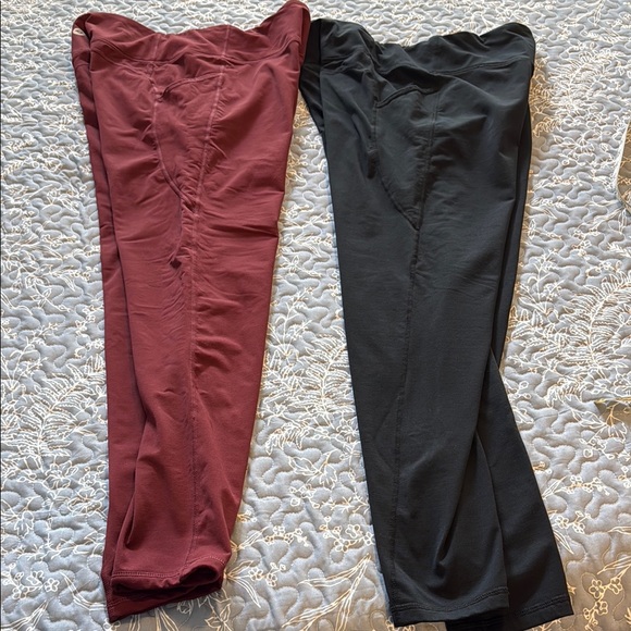 Baleaf Black and Red Leggings with Soft Stretch Fabric - Picture 5 of 5